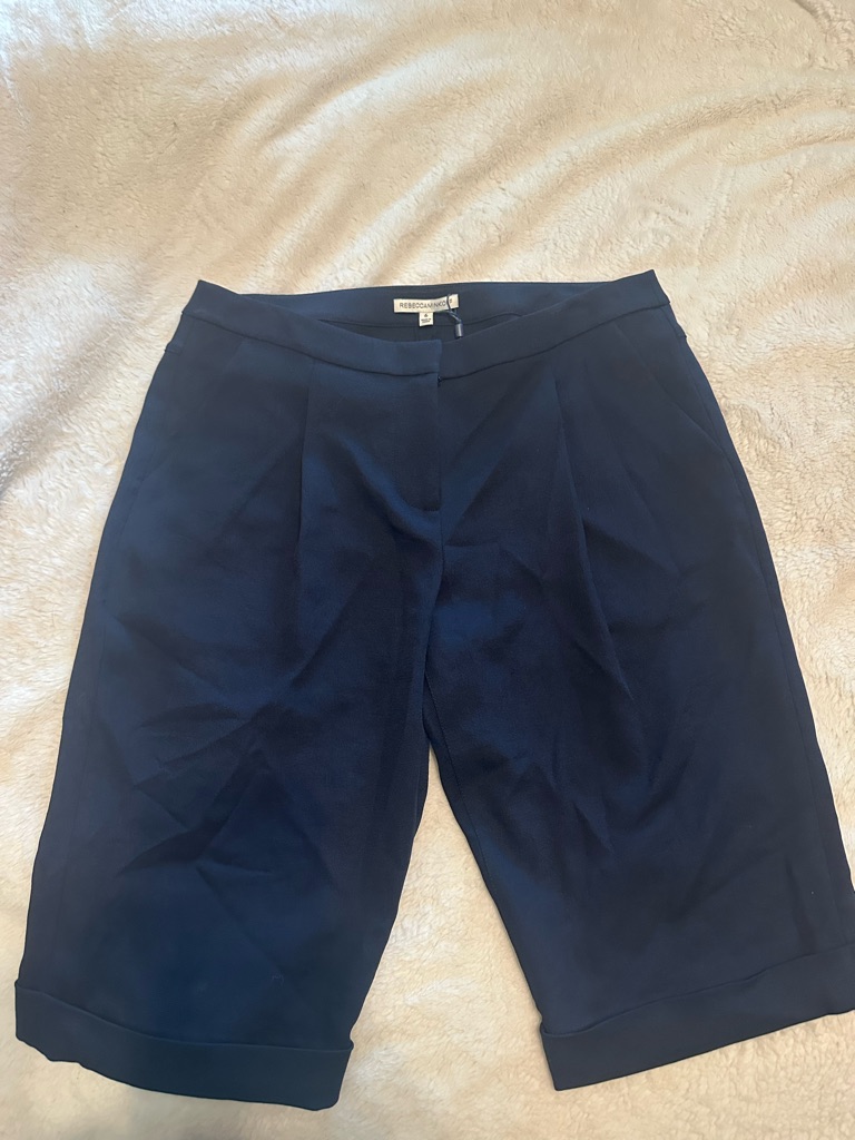 Rebecca Minkoff Navy Tailored Bermuda Capris